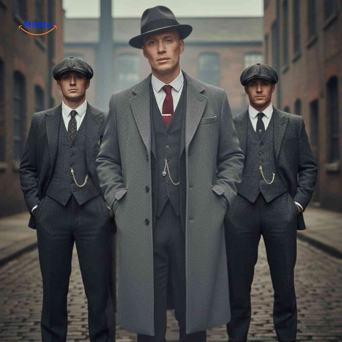 Lange Overjas Herenmantel 100% Wol Gevoerd Zwart Grijs Winterjas Klassieke Snit Stijlvolle Herenkledij | Sansoti