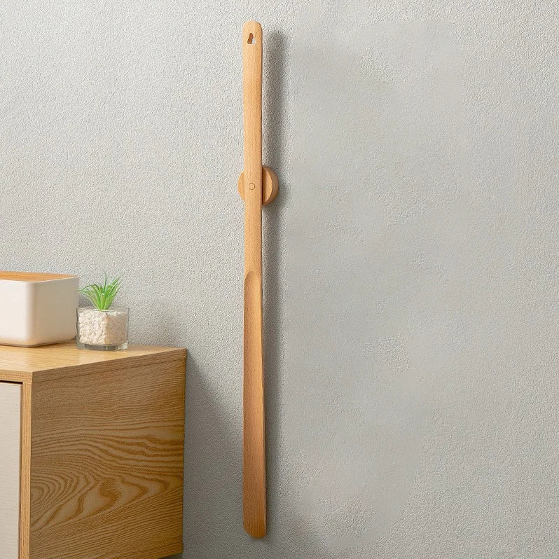 Schoenlepel Lang Handvat Hout Magnetisch 55cm Ergonomisch Rug Comfort Naturel Design Duurzaam Huishouden Donning Aid Gemak | Sansoti