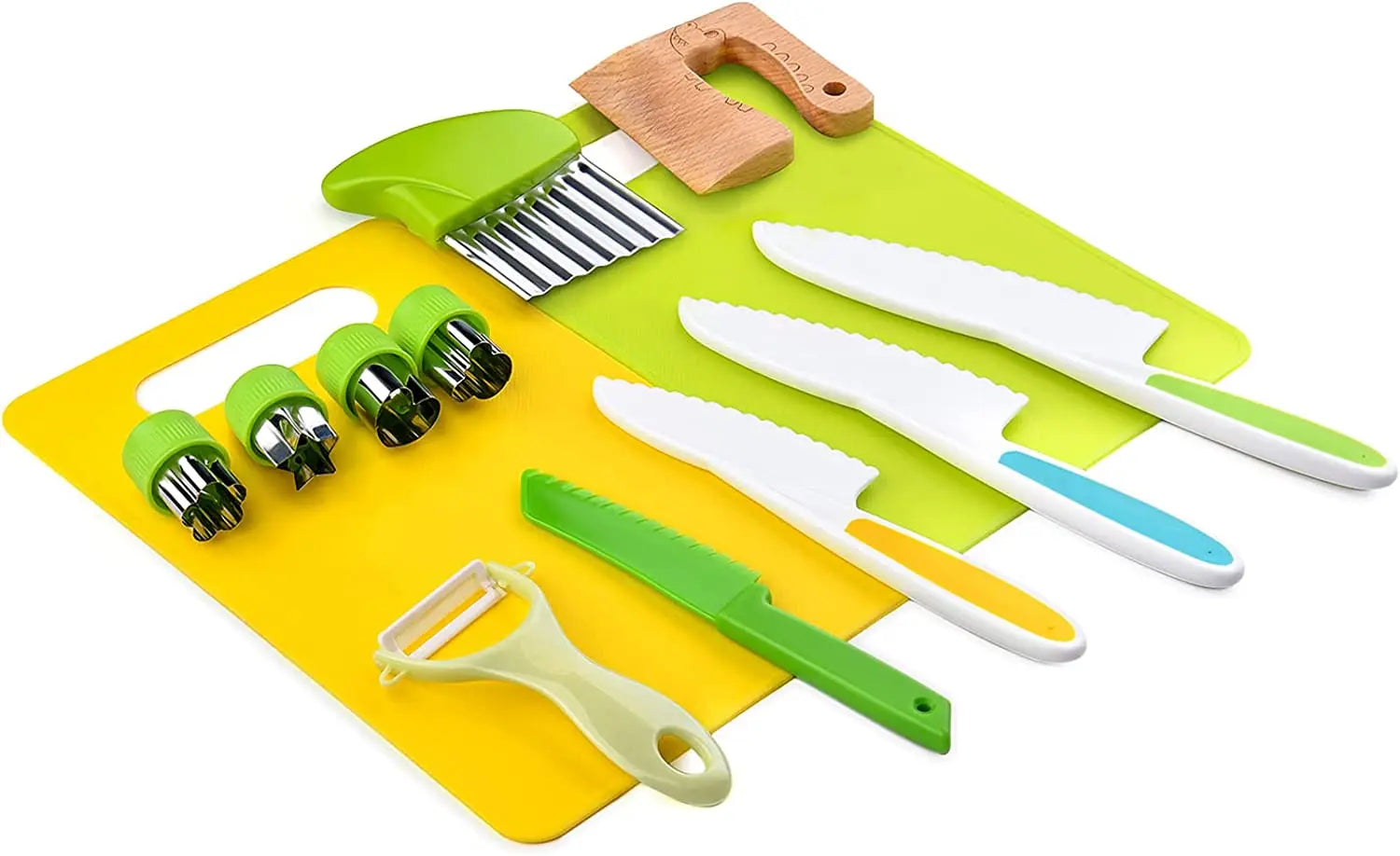Kinder-Küchenset mit sicheren Messern und Schneidhilfen zum gemeinsamen Kochen | Restfield