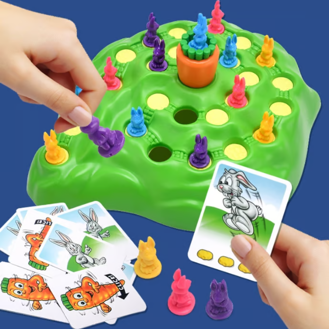 Familiebordspel Konijnenrace 3D Klimspel voor Kinderen vanaf 4 Jaar Gezelschapsspel Educatief Speelgoed | Sansoti