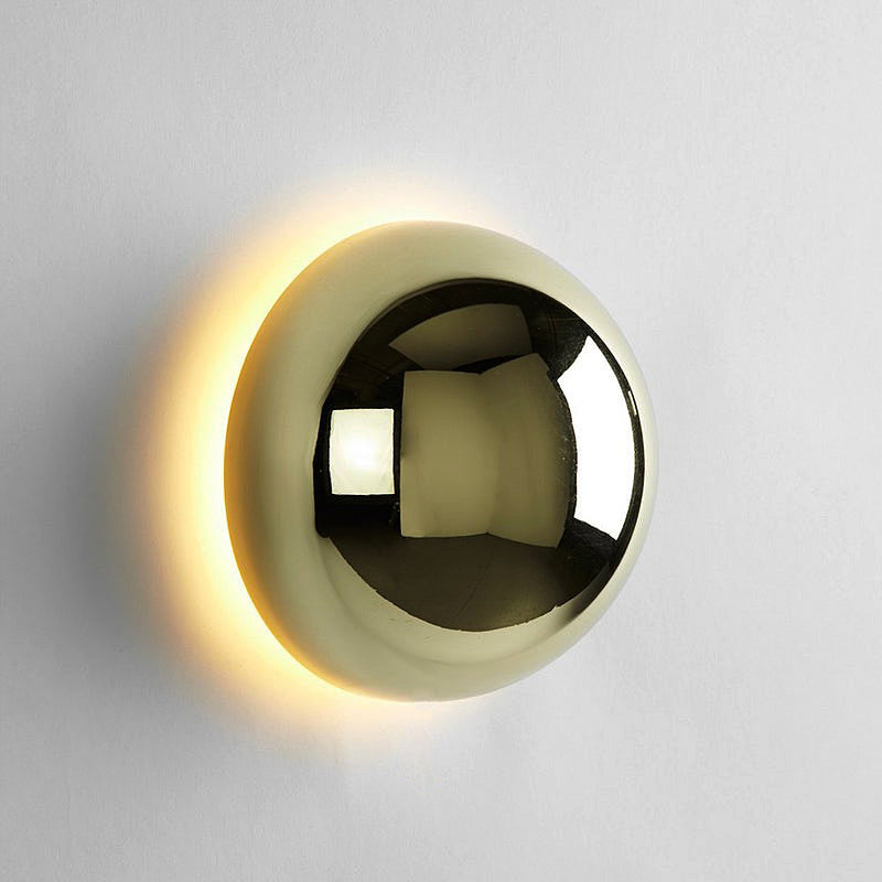 Runde Wandleuchte LED Glas Eisen Stimmungslicht Flur Schlafzimmer Wohnzimmer Minimalistische Wandleuchte Skandinavisches Interieur | Restfield