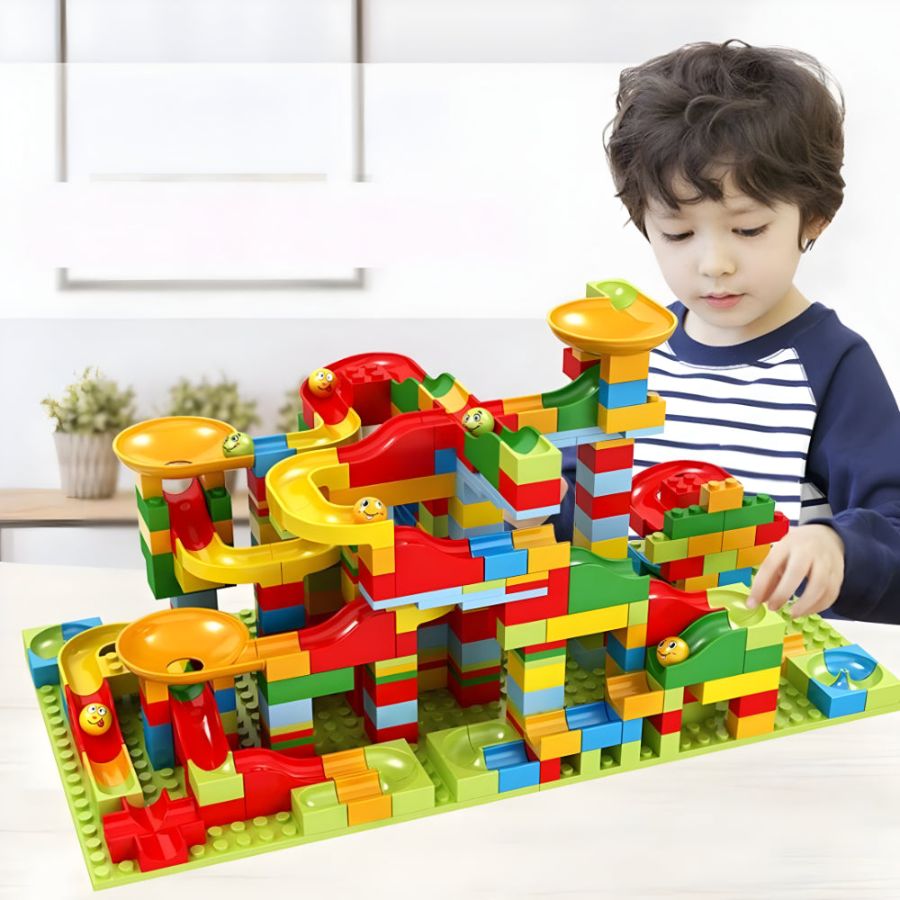 Modulaire Knikkerbaan Bouwspeelgoed Kunststof voor Kinderen Creatief Educatief Constructieset | Sansoti