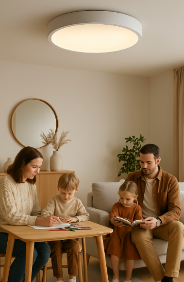 Ronde LED Plafondlamp Minimalistisch Design Warm Licht Energiezuinig Woonkamer Slaapkamer Kantoor Verlichting Modern Interieur | Sansoti