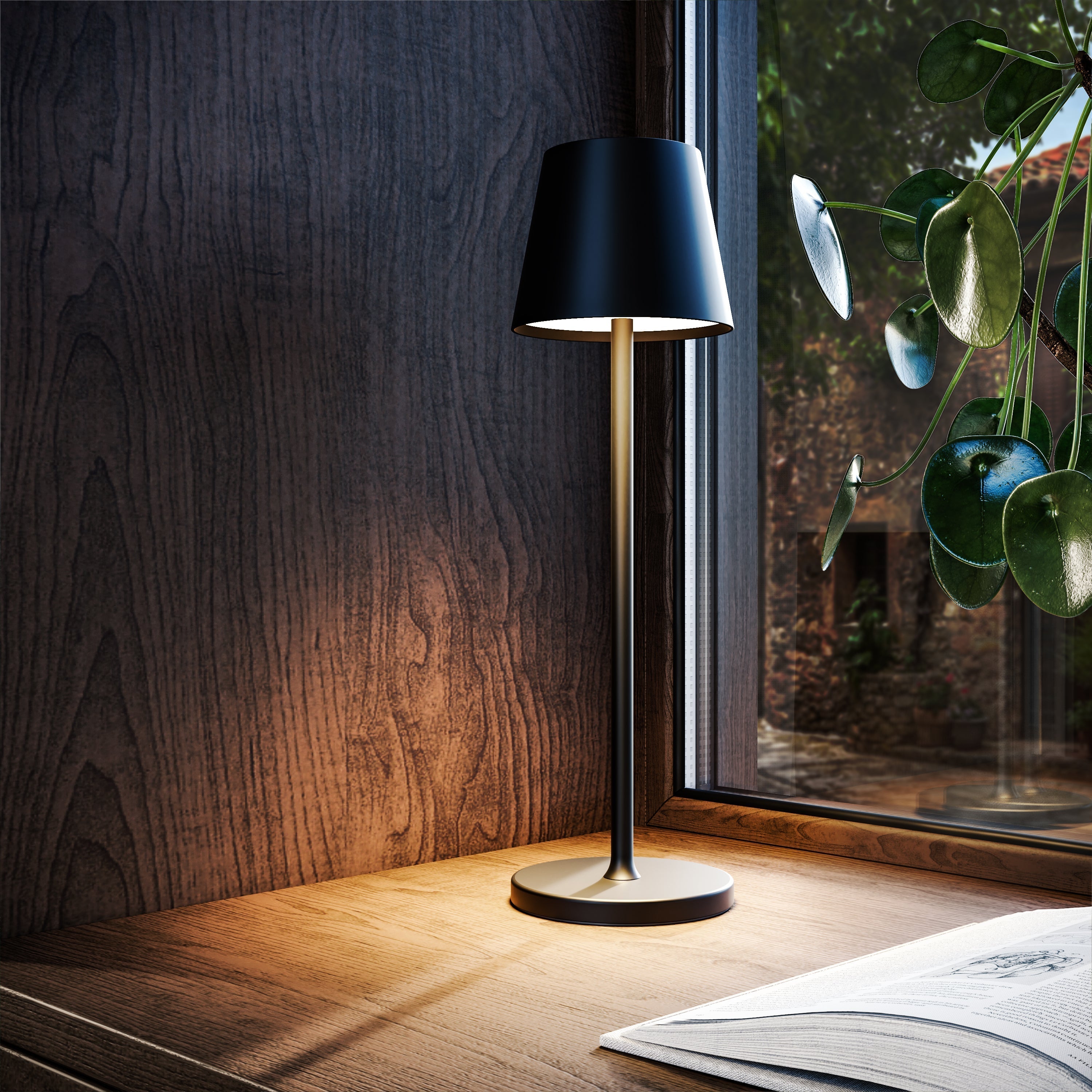 Draadloze Tafellamp Dimbaar LED Oplaadbaar Binnen Buiten Terras Woonkamer Eetkamer Slaapkamer Decoratief | Sansoti