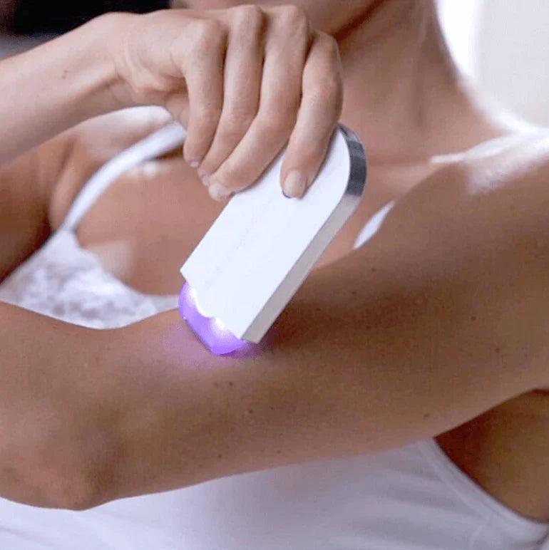 Rechargeable Hair Removal Device with LED — Painless and Safe Epilator for Face, Arms, and Legs | Sansoti