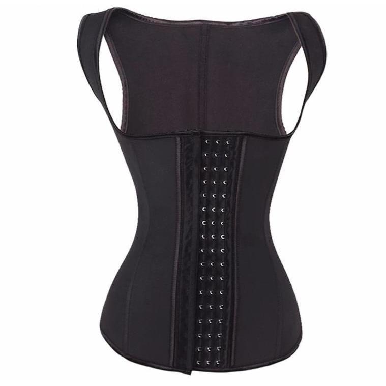 Latex Waist Trainer Dames Dubbele Laag Katoen Voering Verstelbare Pasvorm Figuurcorrigerend Shapewear | Sansoti