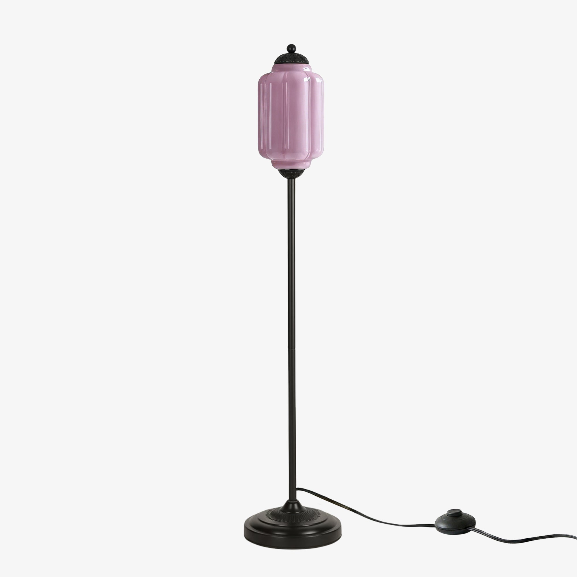 Decoratieve Glazen Pompoen Vloerlamp Retro Organische Stijl Woonkamer Staande Lamp | Sansoti