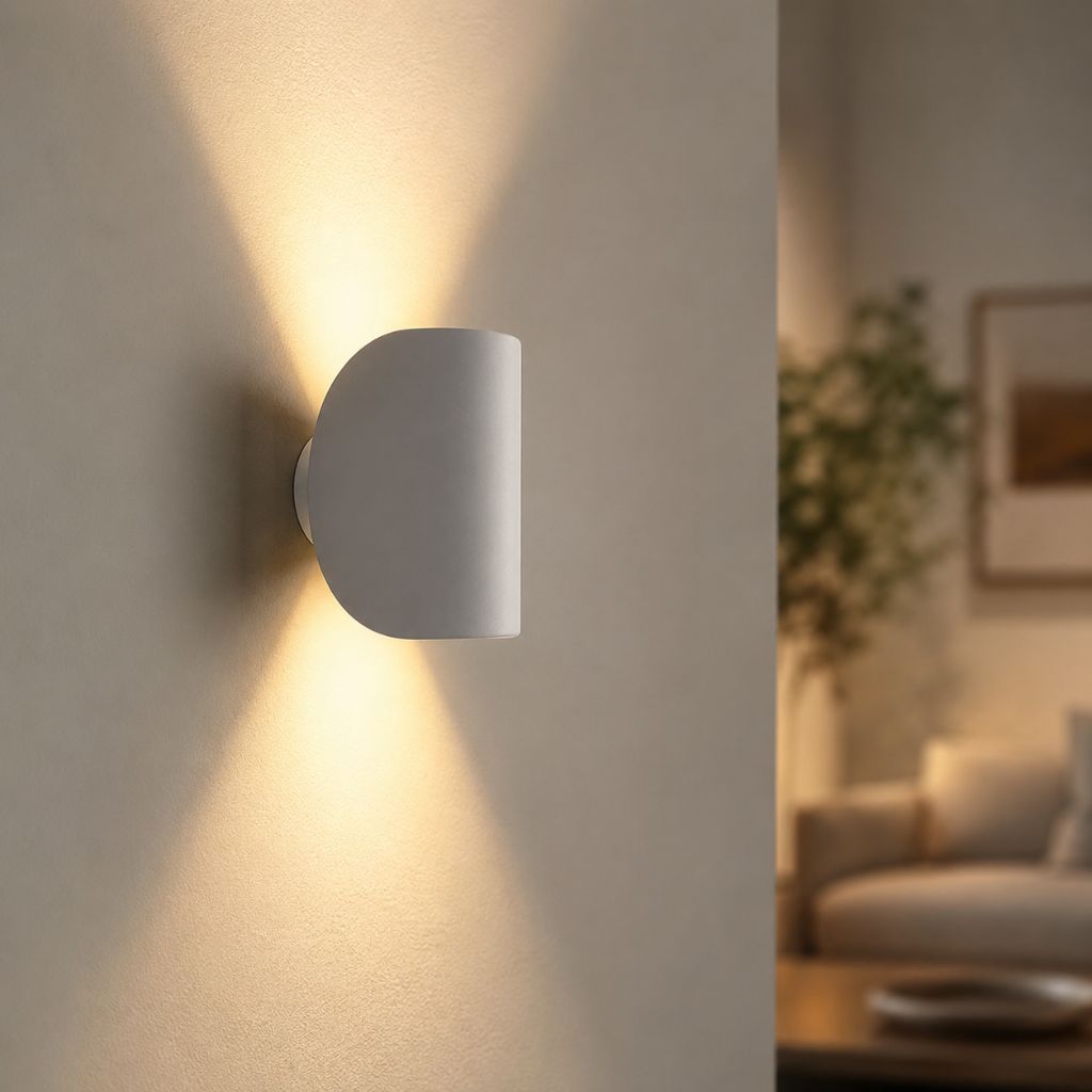 Aluminium-Wandleuchte Schwenkbar Oben Unten LED-G4-Fassung Schwarz Weiß Rot Marineblau Moderne Wandbeleuchtung | Sansoti