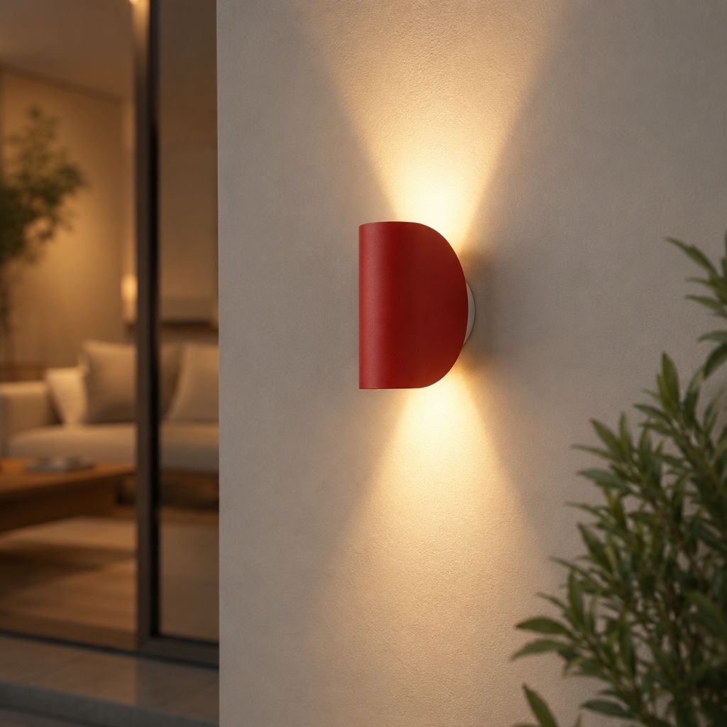 Aluminium-Wandleuchte Schwenkbar Oben Unten LED-G4-Fassung Schwarz Weiß Rot Marineblau Moderne Wandbeleuchtung | Sansoti