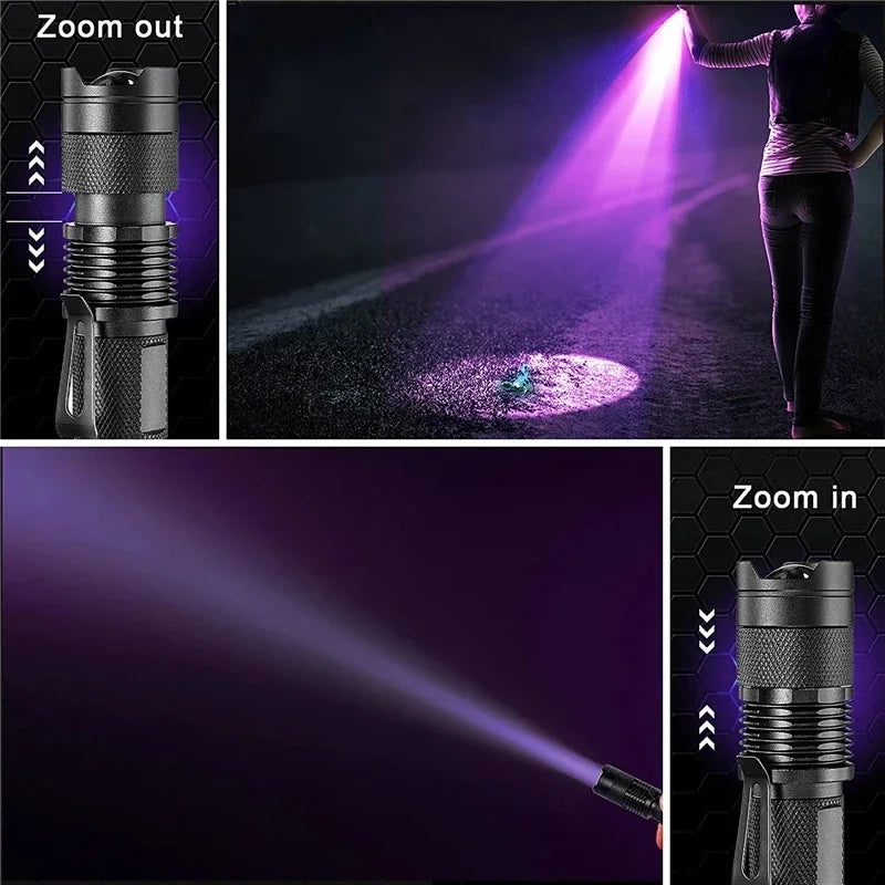 Compacte UV-zaklamp 395nm voor inspectie van huisdierplekken en vloeistoffen | Sansoti