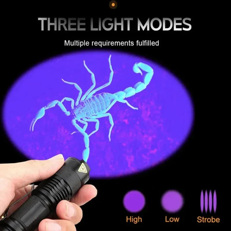 Compacte UV-zaklamp 395nm voor inspectie van huisdierplekken en vloeistoffen | Sansoti