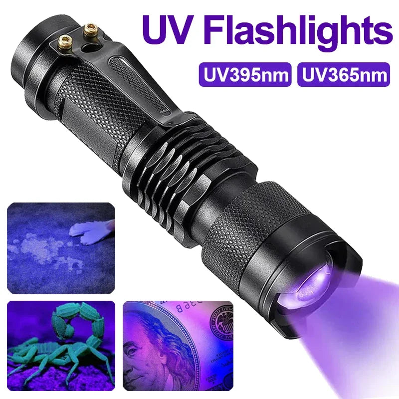 Compacte UV-zaklamp 395nm voor inspectie van huisdierplekken en vloeistoffen | Sansoti