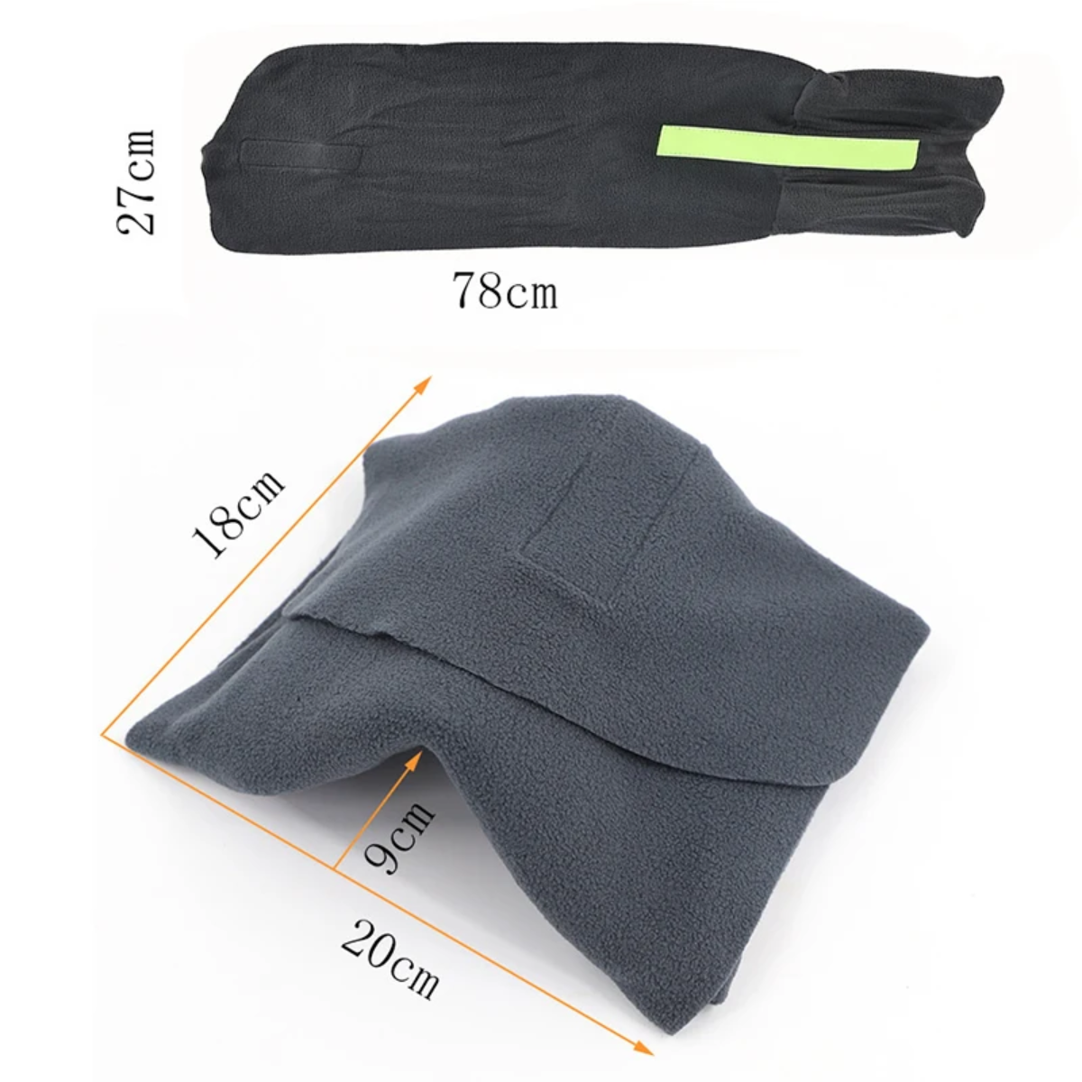 Neksteun Reiskussen Ergonomisch Memory Foam Nekkussen Vliegtuig Trein Auto Ondersteunend Grijs Zwart Comfortabel Reizen | Sansoti