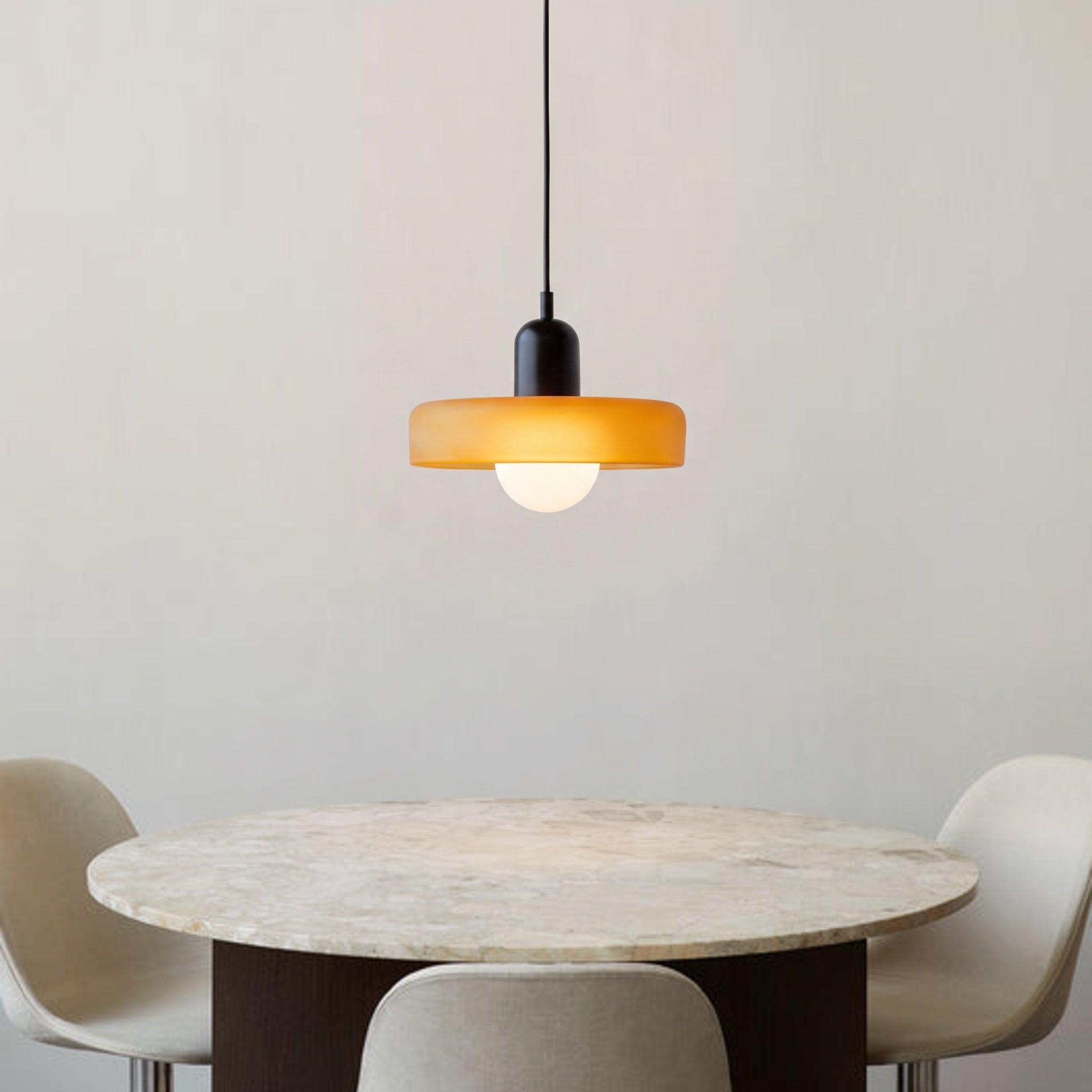Geometrische Pendelleuchte Farbglas E27 Verstellbar Esstisch Kücheninsel Retro-Design Stimmungsbeleuchtung | Sansoti