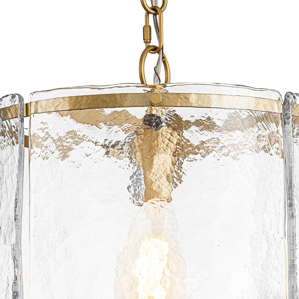 Hanglamp Cilinder Glas Messing Nikkel 32cm E26 Verstelbaar Keuken Eetkamer Entree Kooi Pendel Woonkamer Badkamer Farmhouse | Sansoti