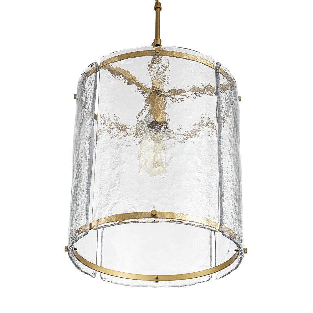Hanglamp Cilinder Glas Messing Nikkel 32cm E26 Verstelbaar Keuken Eetkamer Entree Kooi Pendel Woonkamer Badkamer Farmhouse | Sansoti