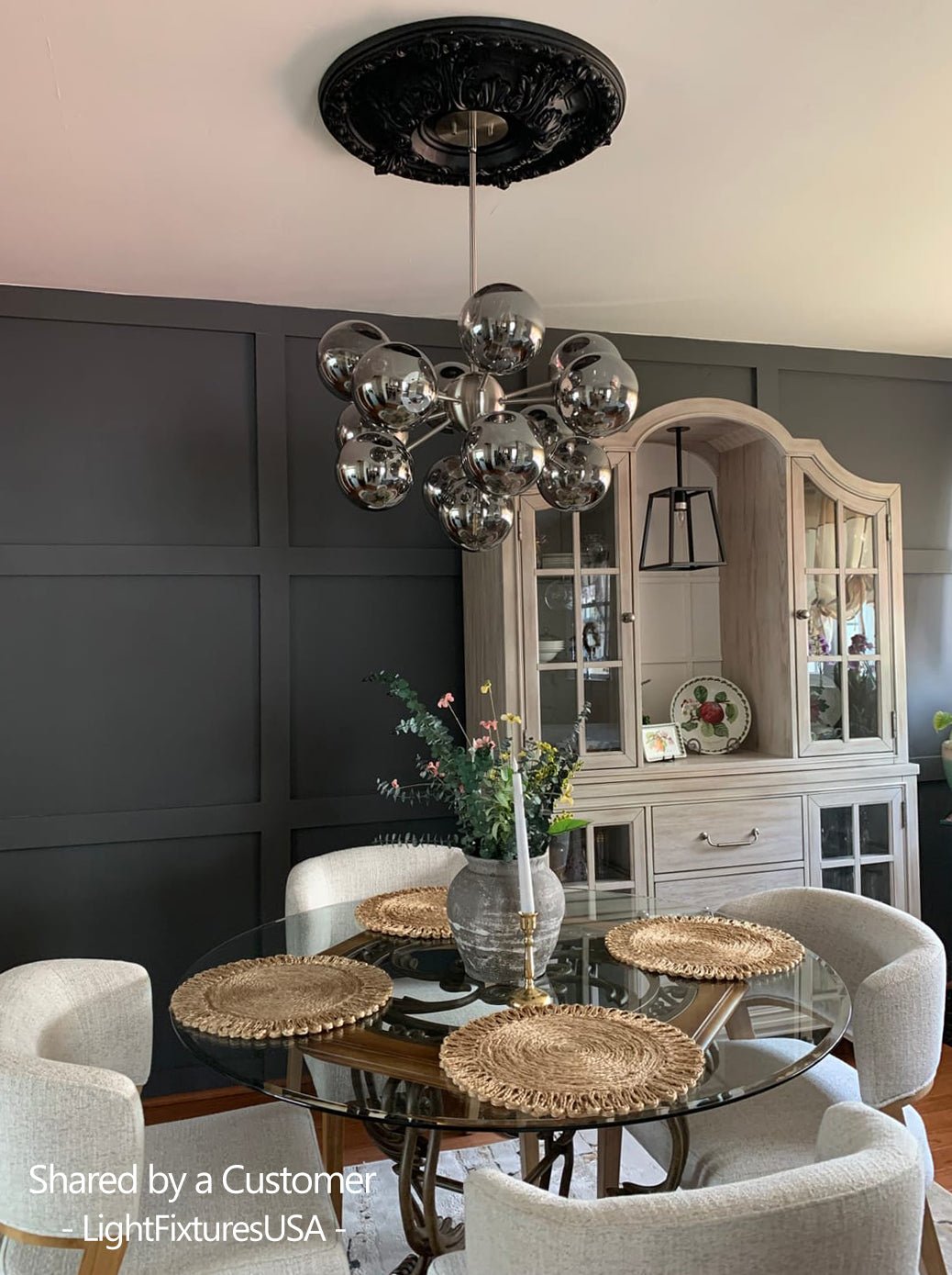 Sputnik Hanglamp 13 Lichts Gerookt Glas Messing Nikkel 60cm E12 Woonkamer Eetkamer Slaapkamer Entree Sunburst Chandelier Dimbaar | Sansoti