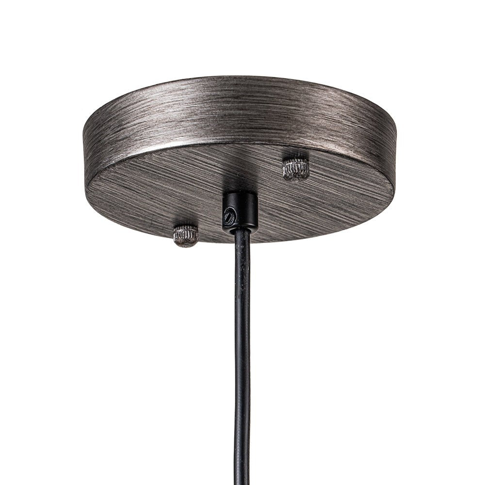 Suspension Dôme Métal Martelé Laiton Argent 40cm 60cm Îlot de Cuisine Salle à Manger Salon Entrée Vintage Industriel Dimmable E26 | Restfield