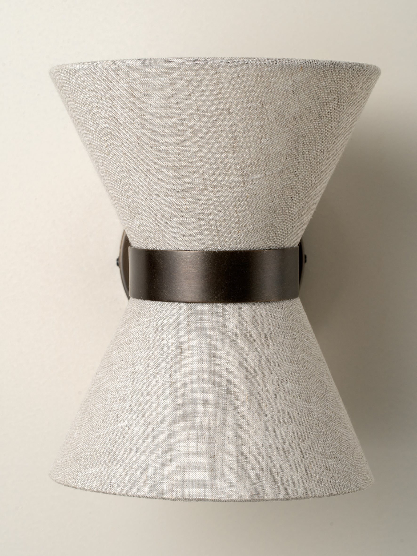 Wandleuchte Leinen Design Bronze Up Down G9 Wandbeleuchtung Modern | Restfield