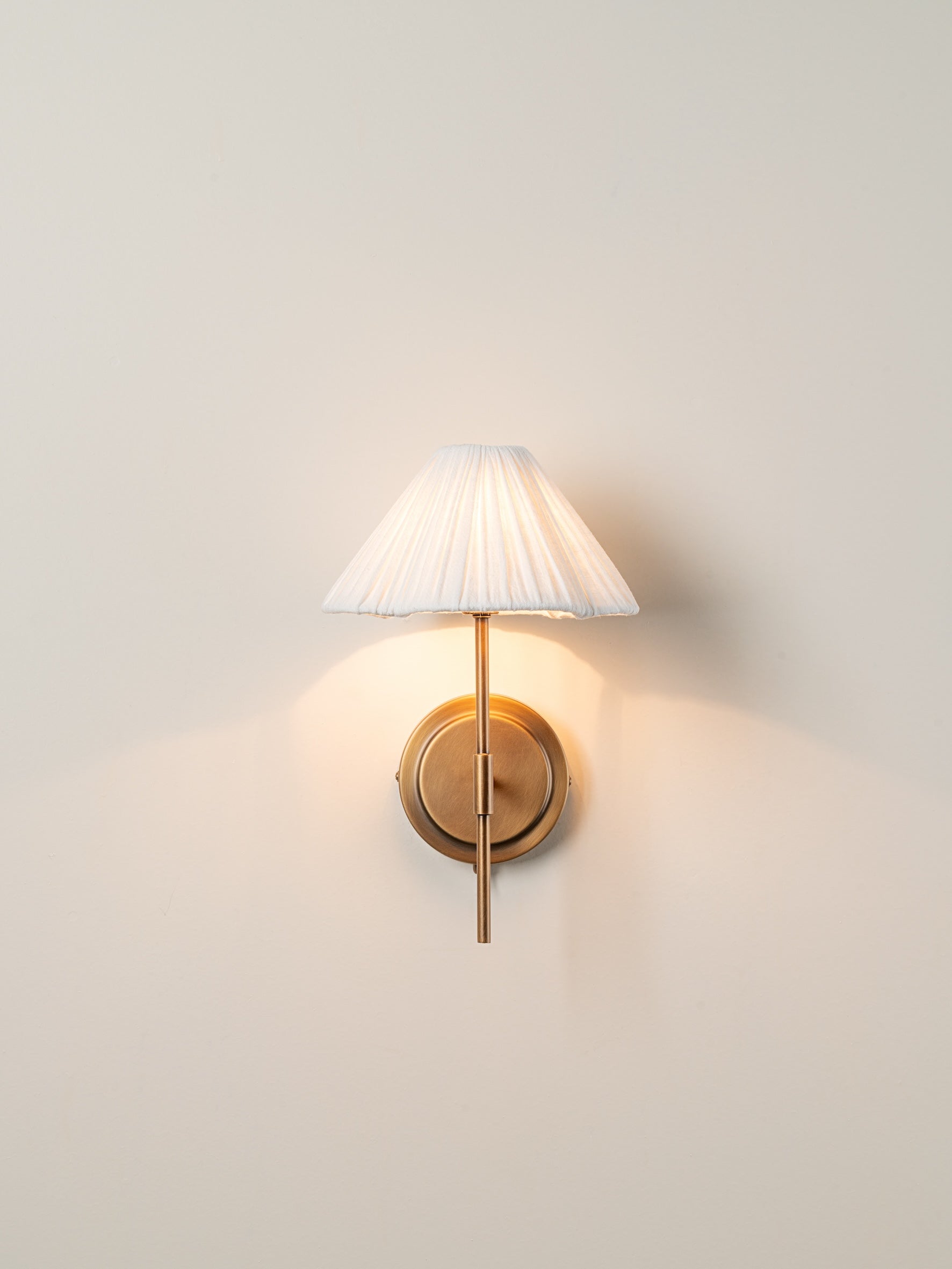 Wandleuchte Leinen Blume Design Messing G9 Wandlampe Schlafzimmer Nachttischlampe | Restfield