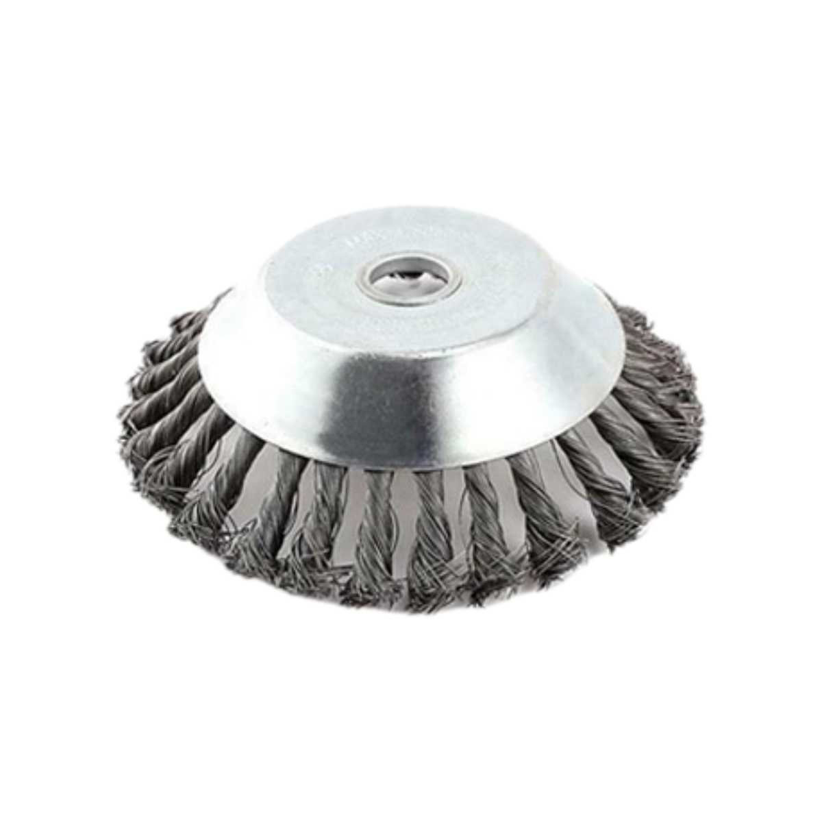 Stahl-Drahtbürstenkopf mit 360°-Rotation für Trimmer, 15 cm, universell einsetzbar zur Unkrautentfernung, Gartengerät für Rasen und Garten | Sansoti