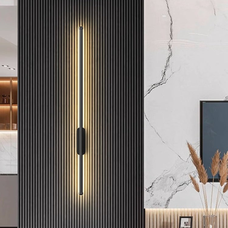 LED wandlamp aluminium 3000K zwart goud wandverlichting modern interieur gang woonkamer slaapkamer design verlichting | Sansoti