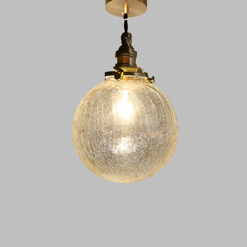 Suspension Verre Cristal Transparent Scandinave Rétro E27 15cm LED Salle à manger Salon Minimaliste | Restfield