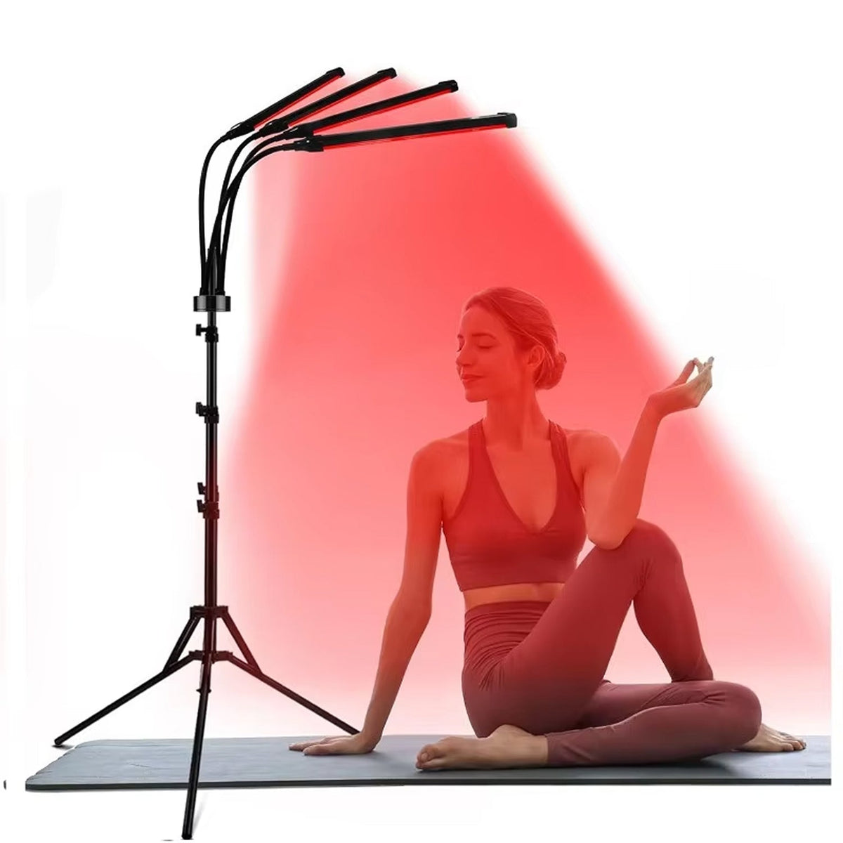 Verstelbare Infrarood Therapielamp 660nm 850nm Dubbele Golflengte Lichttherapie voor Huidverzorging Thuis | Sansoti