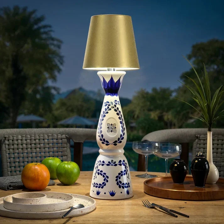 Draadloze Flessenlamp Warmwit LED Tafellamp Oplaadbaar USB Sfeerverlichting Decoratief Nachtlampje Romantisch | Sansoti