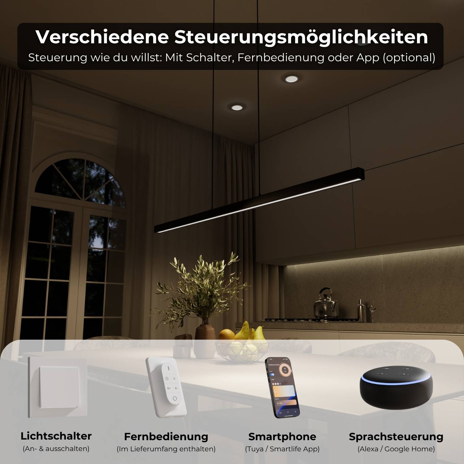 Suspension Lunara Design – Lampe suspendue moderne au design intemporel & éclairage d’ambiance | Restfield