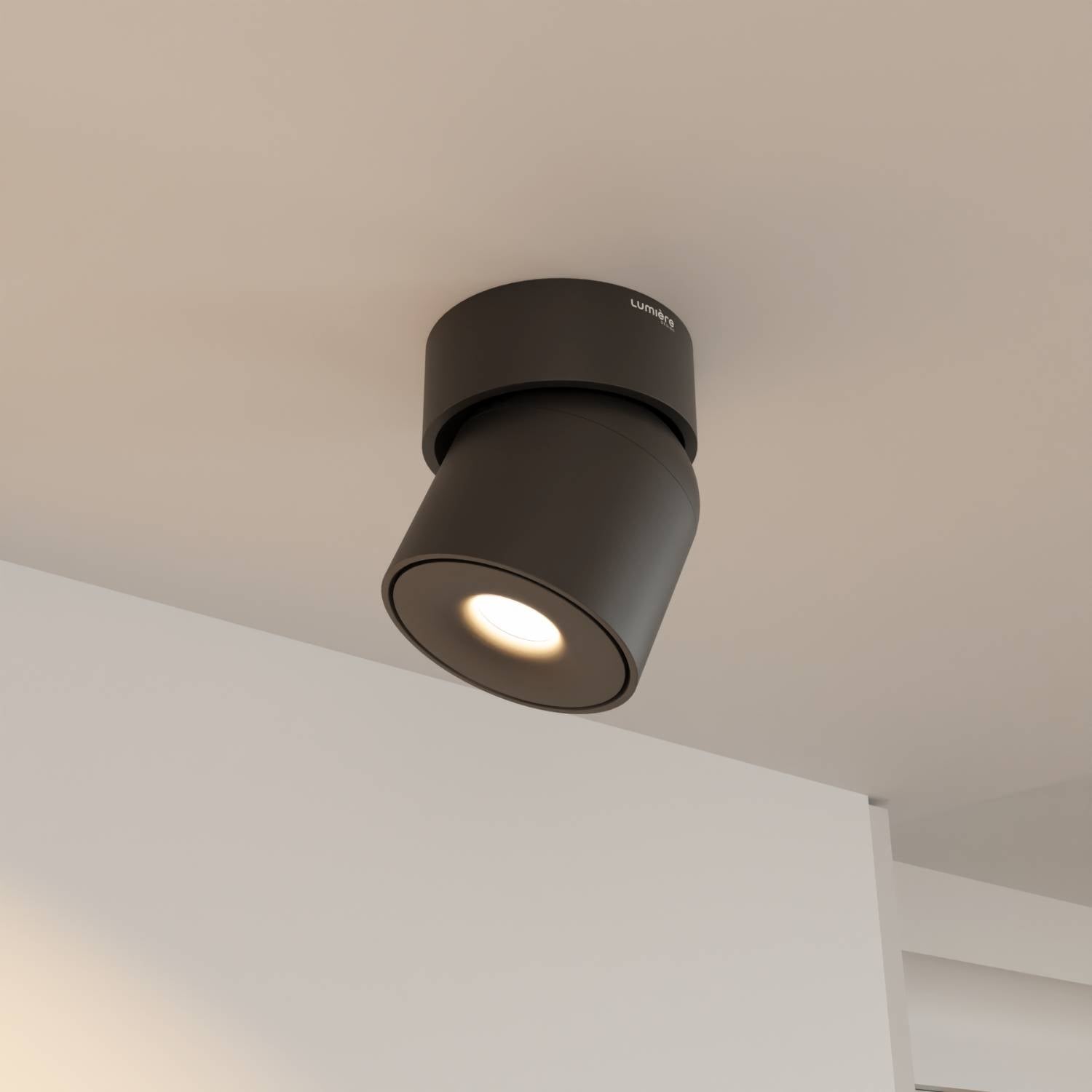 Verstelbare plafondlamp met draaibare lichtkop en warm 2700k licht | Sansoti