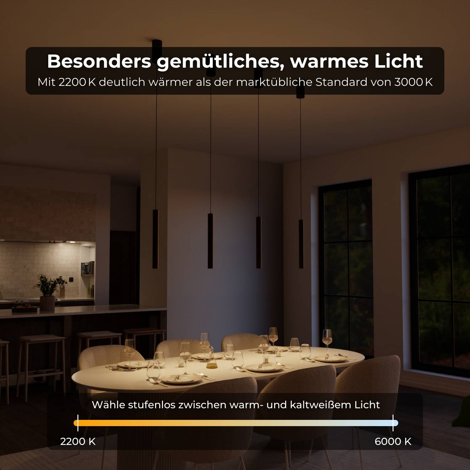 Suspension design de luxe pour cuisine et chambre – Novaro