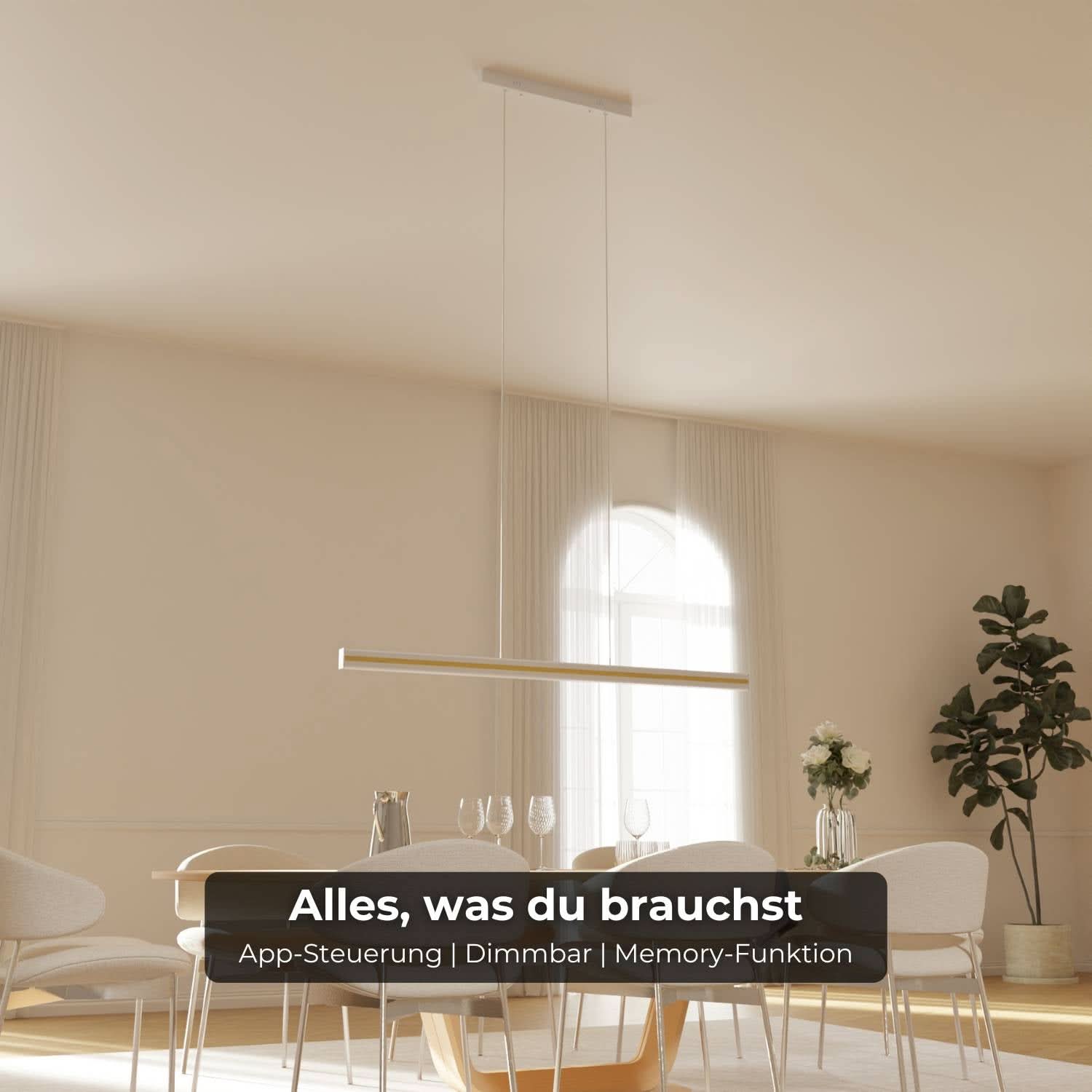 Extra warme design hanglamp 2200K met indirecte verlichting | Sansoti