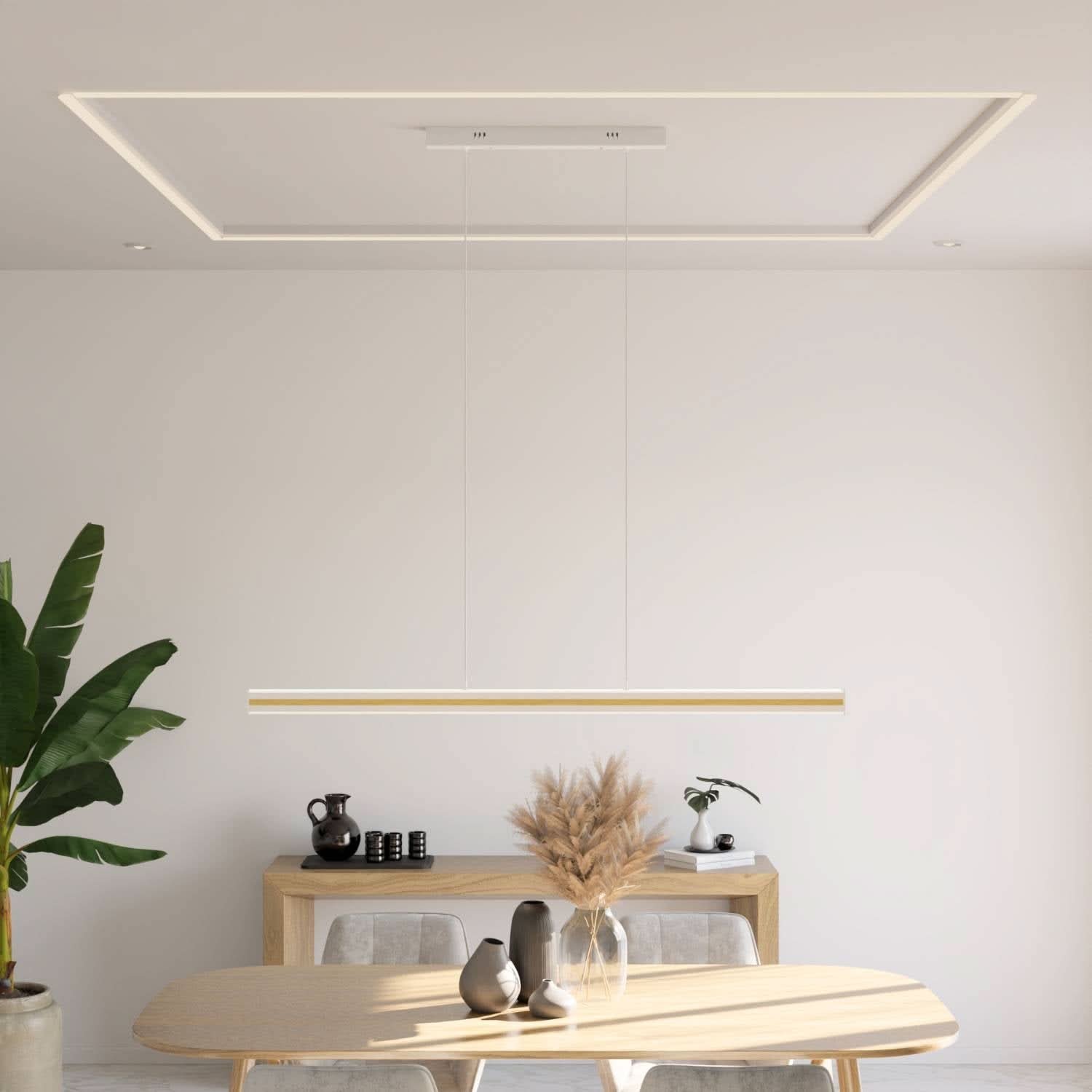 Extra warme design hanglamp 2200K met indirecte verlichting | Sansoti