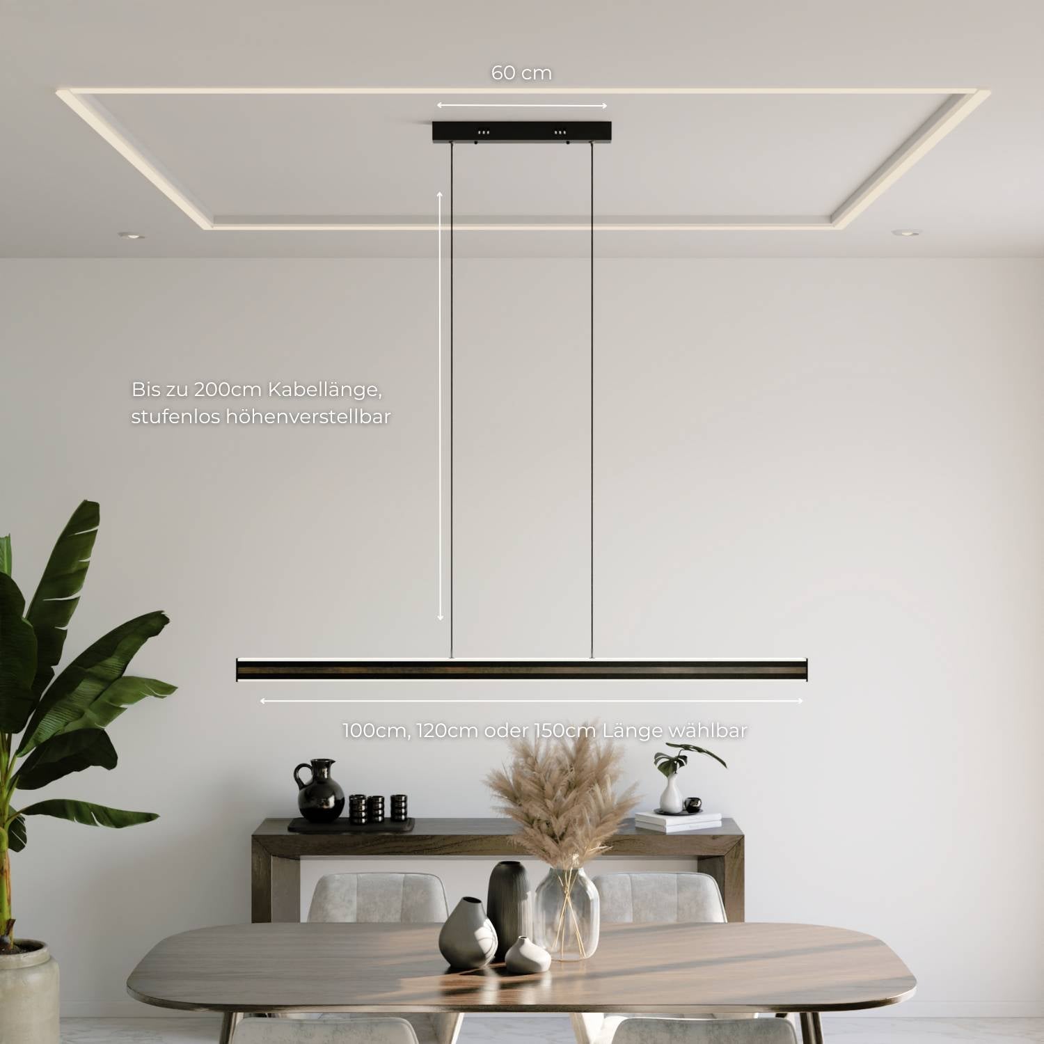 Extra warme design hanglamp 2200K met indirecte verlichting | Sansoti