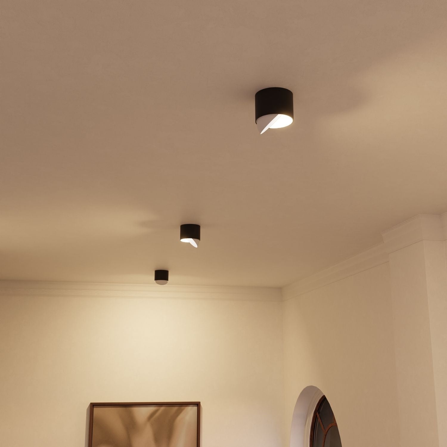 Verstellbare LED Deckenleuchte mit gerichtetem warmem 2700K Licht für Flur, Küche und Wohnzimmer | Restfield