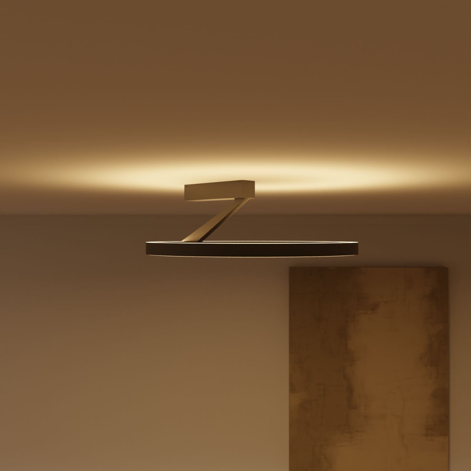 Plafonnier avec éclairage haut et bas et lumière chaude 2700K – Noira