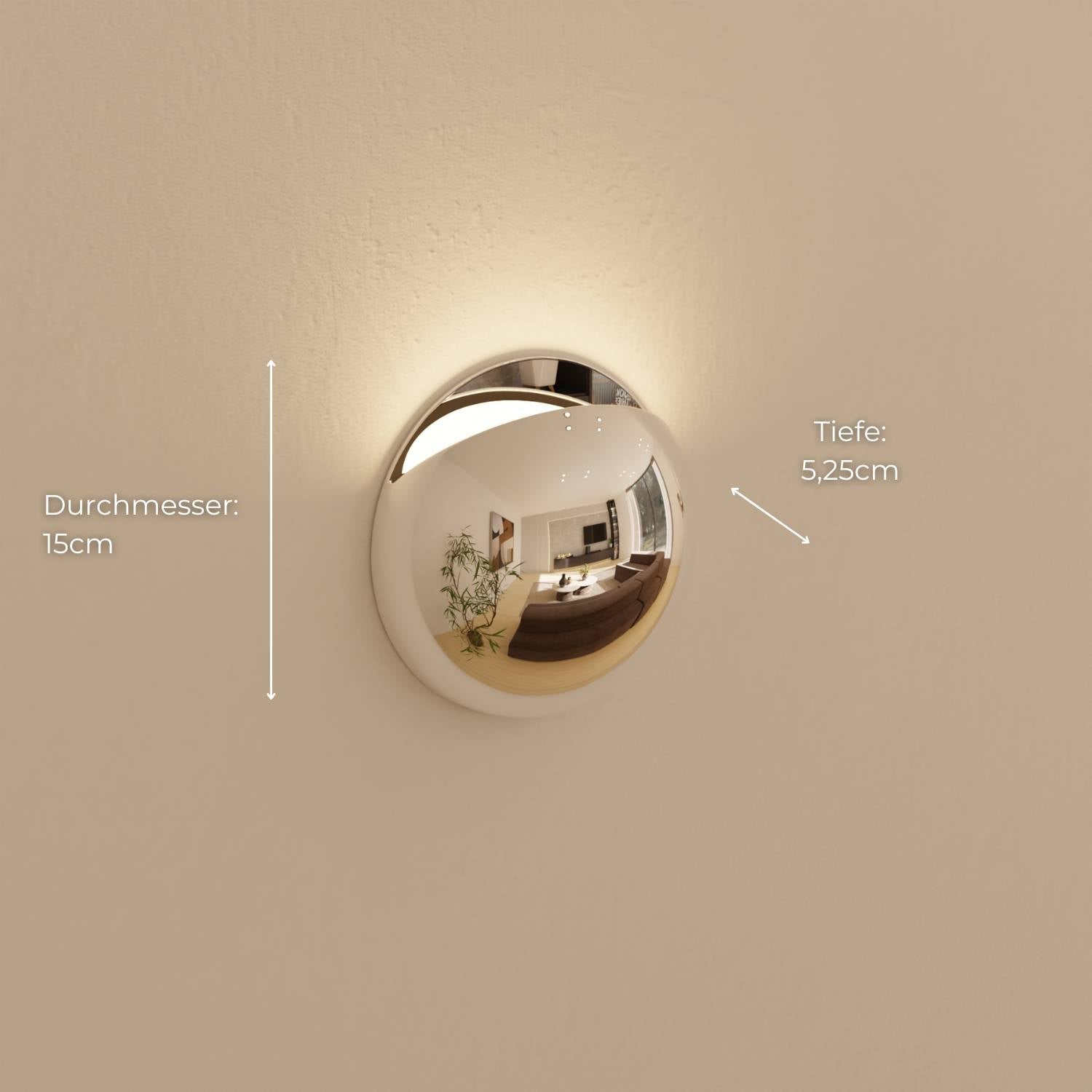 Applique murale moderne avec lumière indirecte et protection IP65 pour intérieur et extérieur | Restfield