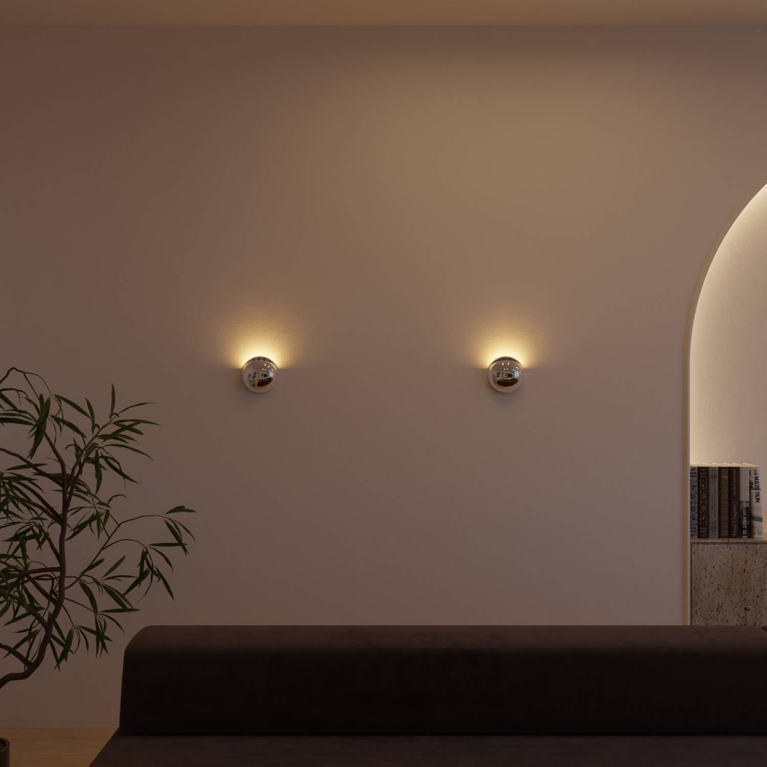 Applique murale moderne avec lumière indirecte et protection IP65 pour intérieur et extérieur | Restfield