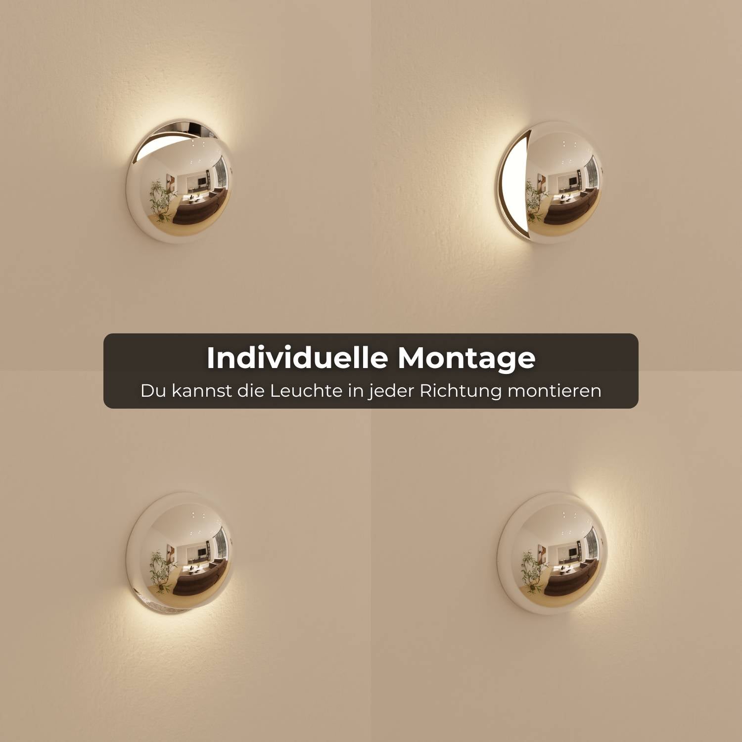 Applique murale moderne avec lumière indirecte et protection IP65 pour intérieur et extérieur | Restfield