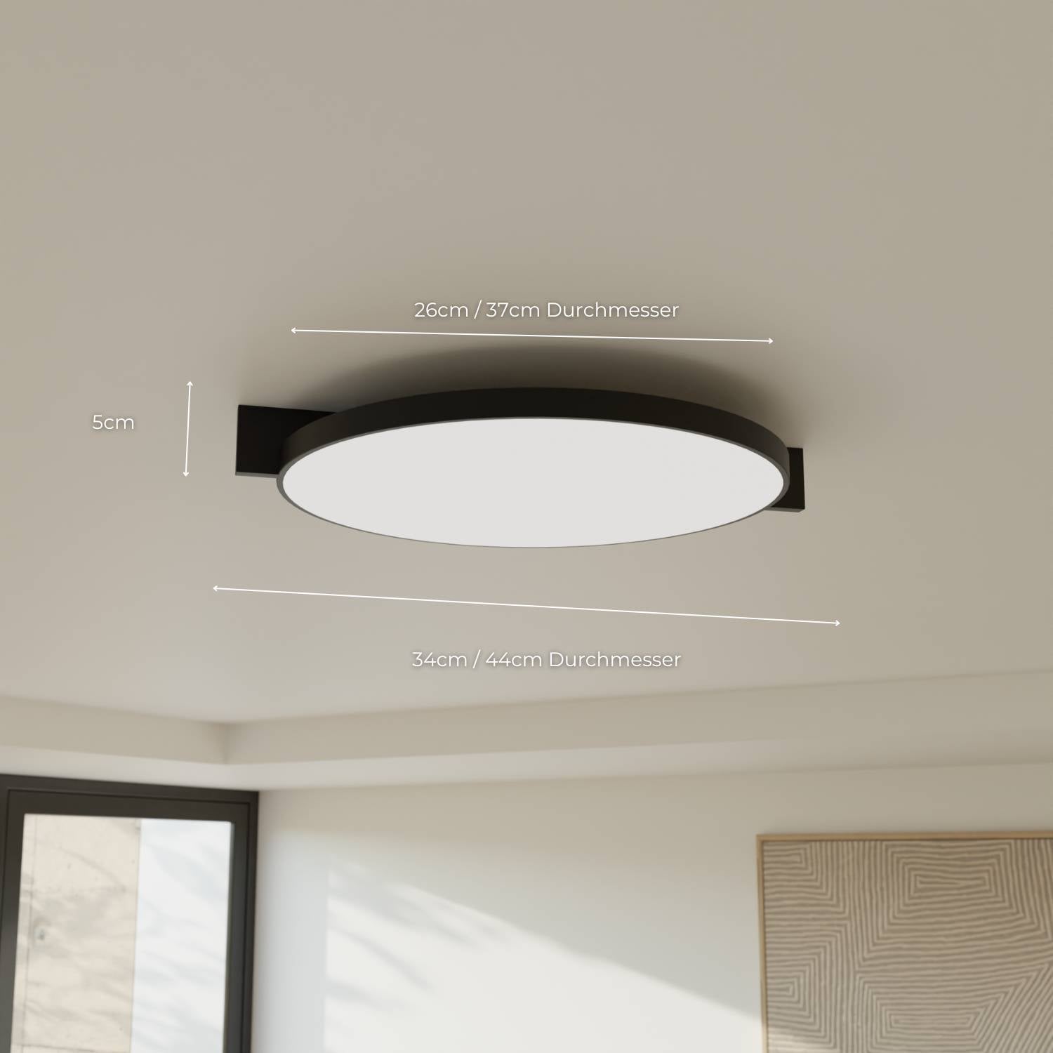 Plafonnier avec lumière chaude 2700K pour une ambiance calme et uniforme | Restfield