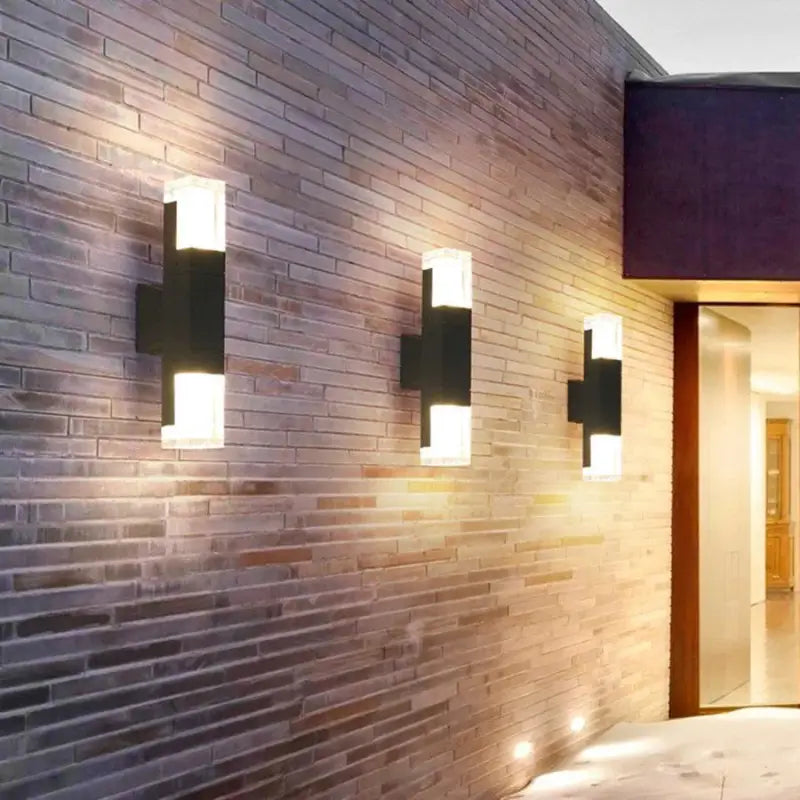 Außenwandleuchte Schwarz Aluminium LED Bewegungssensor IP65 10W Warmweiß Modern | Restfield
