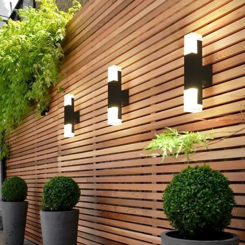 Außenwandleuchte Schwarz Aluminium LED Bewegungssensor IP65 10W Warmweiß Modern | Restfield