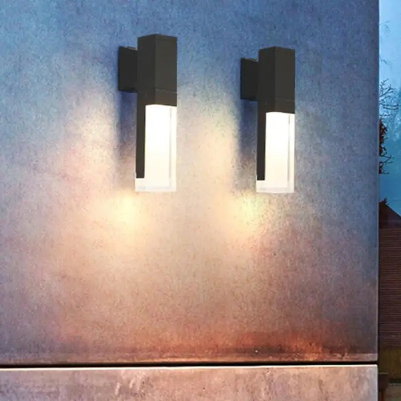 Außenwandleuchte Schwarz Aluminium LED Bewegungssensor IP65 10W Warmweiß Modern | Restfield