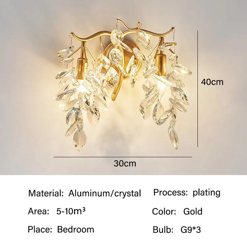 Plafonnier en cristal Rectangulaire LED G9 Lustre de luxe Salon | Restfield