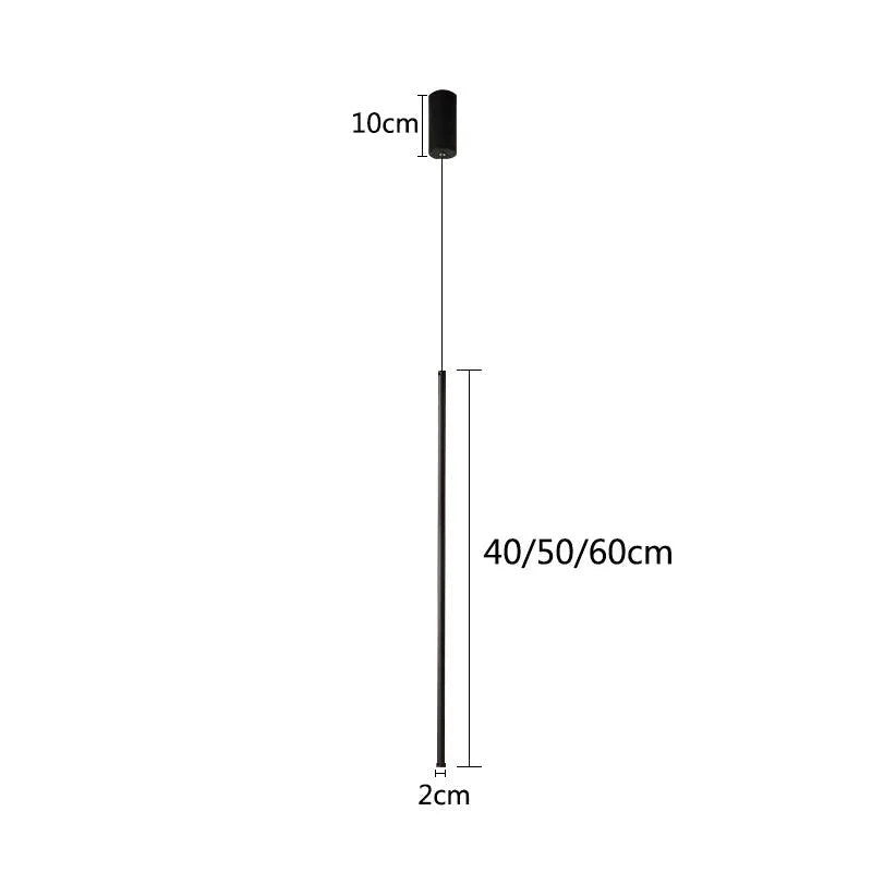 Hängeleuchte LED Modern Aluminium Schwarz Minimalistisches Design Verstellbares Kabel | Restfield