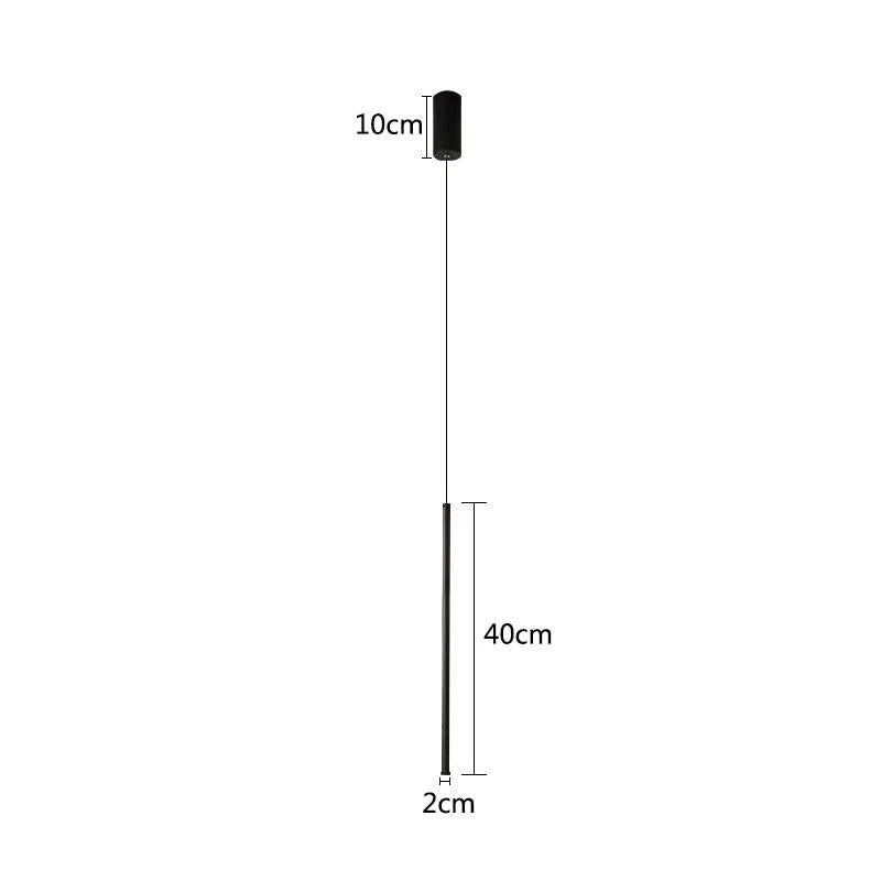 Hängeleuchte LED Modern Aluminium Schwarz Minimalistisches Design Verstellbares Kabel | Restfield
