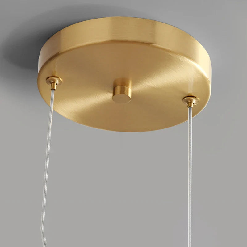Nordische Hanglamp Glas LED Cognac Rookgrijs Scandinavisch | Sansoti