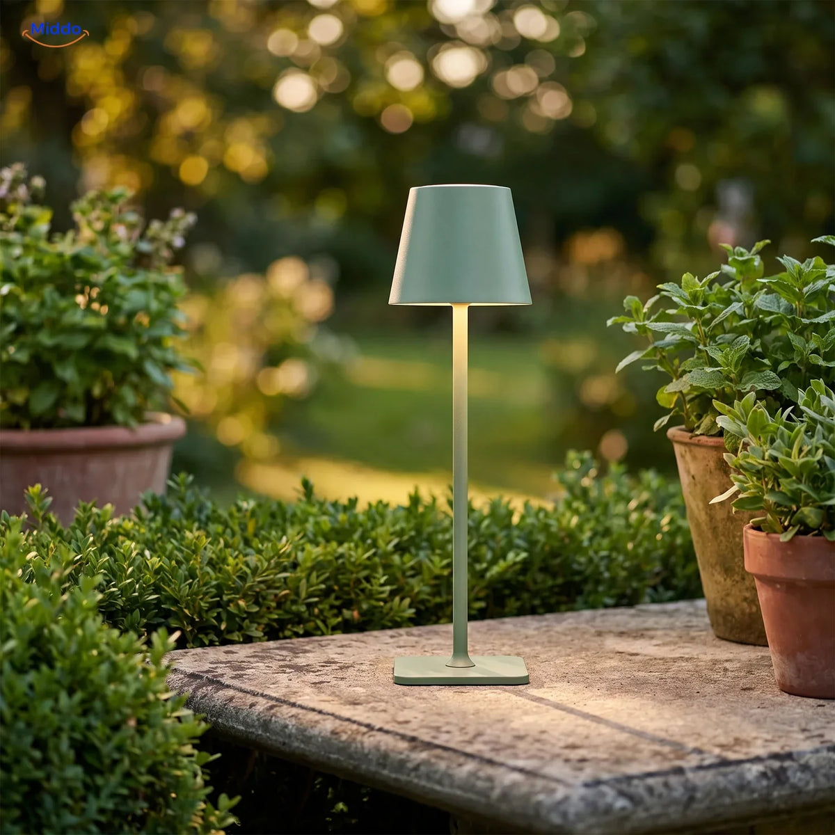 Portable LED Lamp Dimmable Rechargeable USB-C IP54 Waterproof for Table Indoor Outdoor Garden Patio | Sansoti