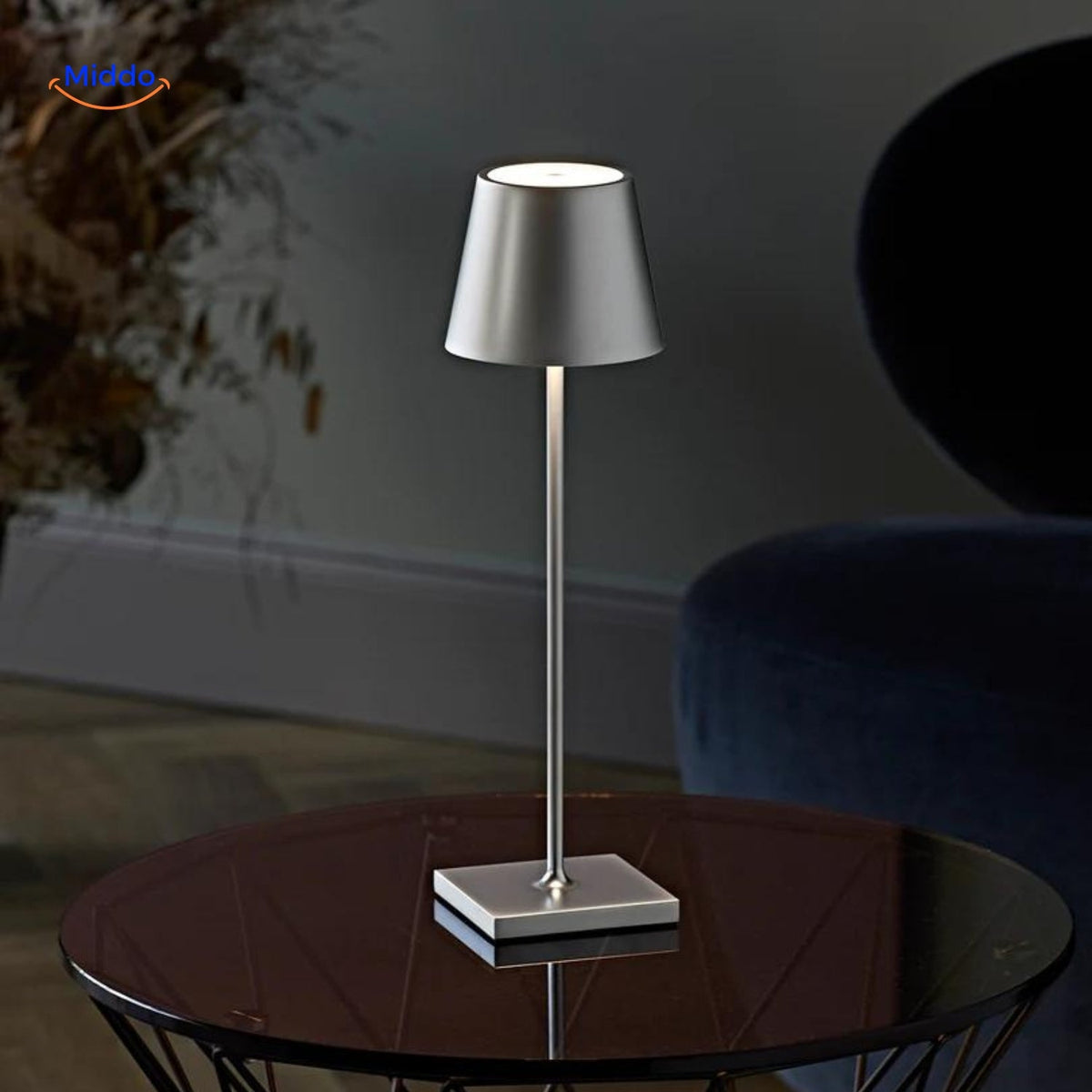 Portable LED Lamp Dimmable Rechargeable USB-C IP54 Waterproof for Table Indoor Outdoor Garden Patio | Sansoti